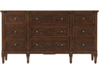 The Laurent 9-Drawer Triple Dresser in Avesta Finish