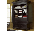 Kingstown Trafalgar British Colonial Style Armoire with Louvered Doors
