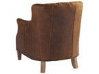 Home Los Altos Princeton Leather Accent Chair with Nailhead Trim