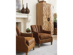 Home Los Altos Princeton Leather Accent Chair with Nailhead Trim