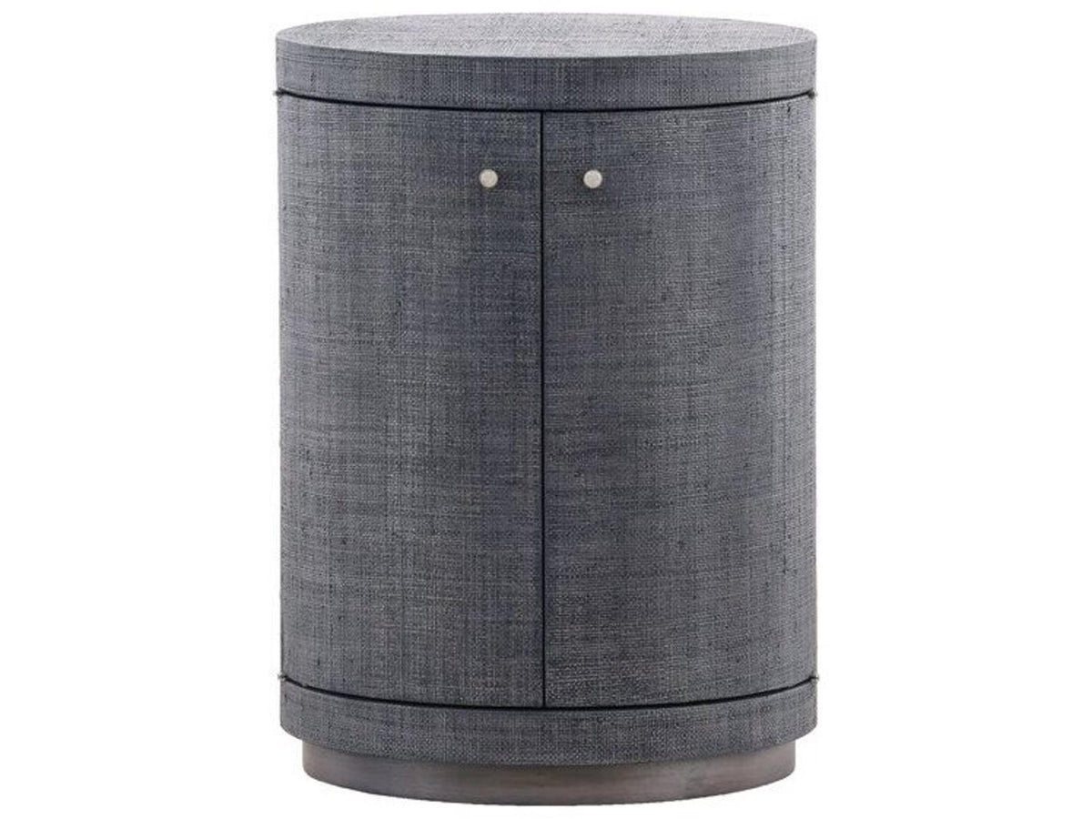 Cella Round Fabric End Table