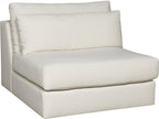 Ease White Upholstered Sectional Sofa