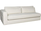 Ease White Upholstered Sectional Sofa