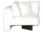 Ease White Upholstered Sectional Sofa