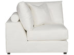 Ease White Upholstered Sectional Sofa
