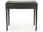 Rectangular Metal Charcoal End Table