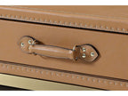 Carlo Rectangular Metal Brown Coffee Table