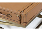 Carlo Rectangular Metal Brown Coffee Table