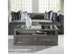 Appellation Rectangular Glass Coffee Table in Gray