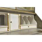 Jonathan Charles Buckingham Georgian Grey & Gilded Secretary Cabinet (492260-PBG)