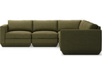 Podium 5-Seat Copenhagen Terra Green Modular Sectional Sofa