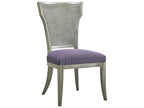 Upholstery Elisa Walnut Wood Gray Fabric Side Dining Chair